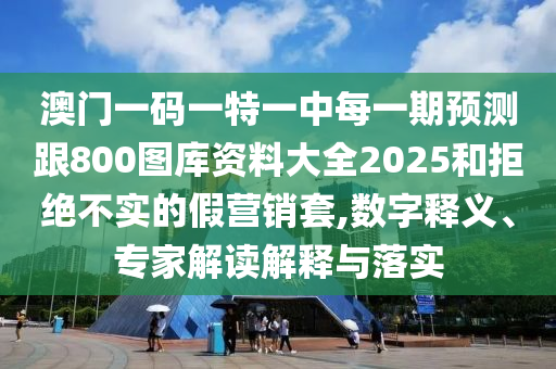 澳門一碼一特一中每一期預測跟800圖庫資料大全2025和拒絕不實的假營銷套,數字釋義、專家解讀解釋與落實