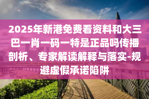 2025年新港免費看資料和大三巴一肖一碼一特是正品嗎傳播剖析、專家解讀解釋與落實-規避虛假承諾陷阱